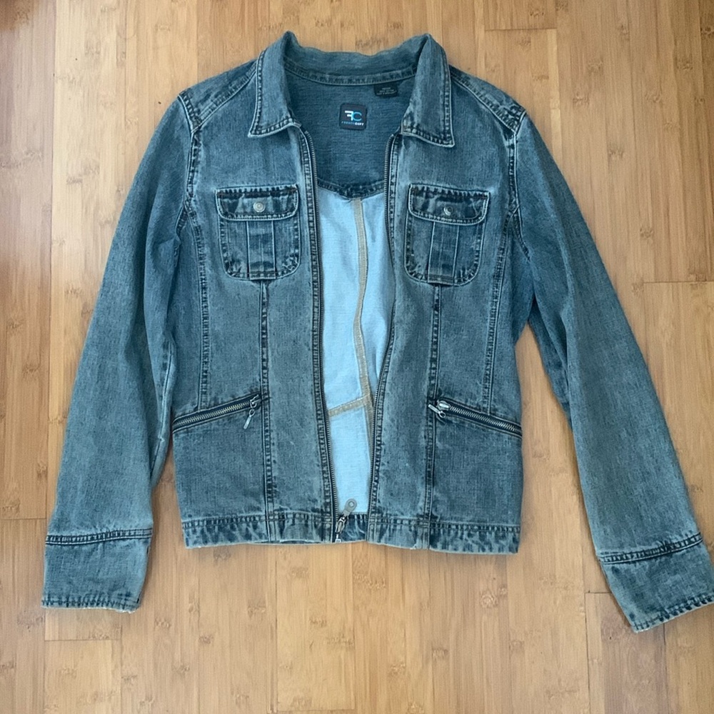 French Cuff Denim Jacket